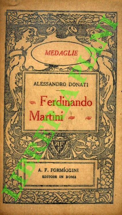 Ferdinando Martini - Alessandro Donati - copertina