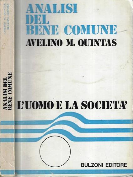 Analisi del bene comune - copertina
