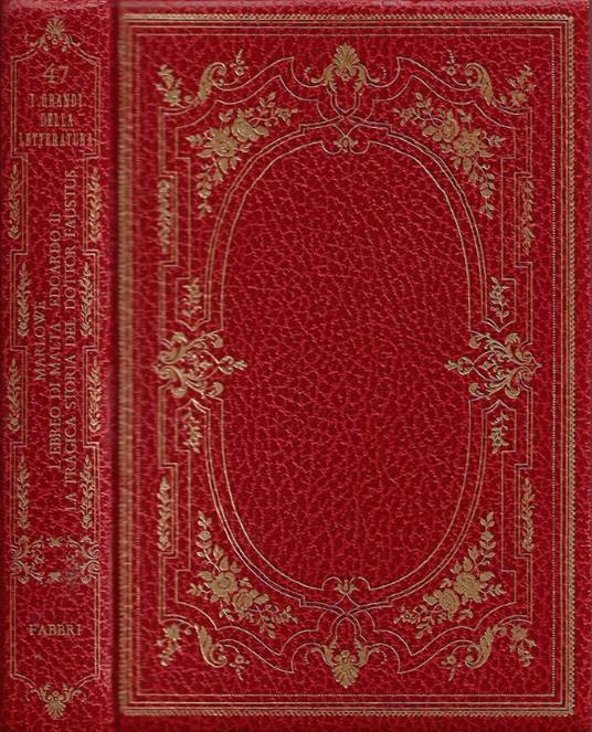 L'Ebreo di Malta Edoardo II - La Tragica Storia del Dottor F - Christopher Marlowe - copertina
