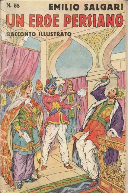 Un eroe persiano - Emilio Salgari - copertina