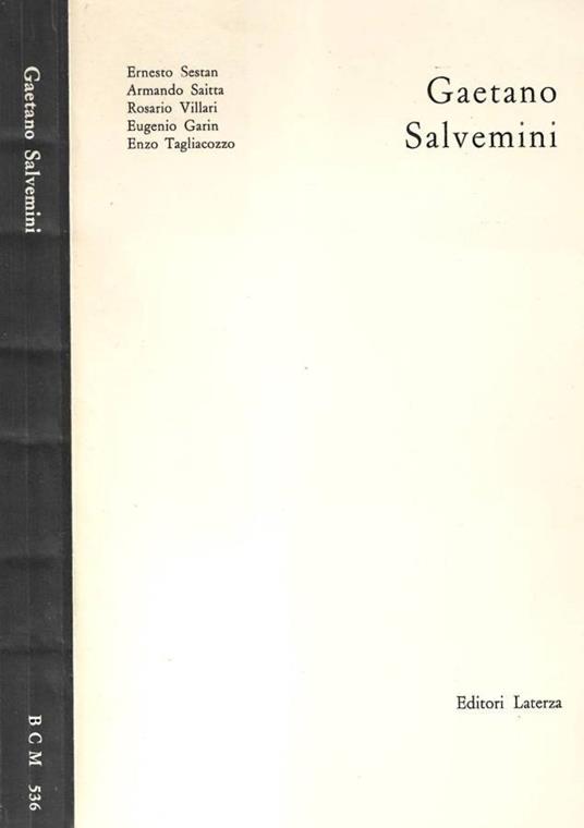 Gaetano Salvemini - copertina