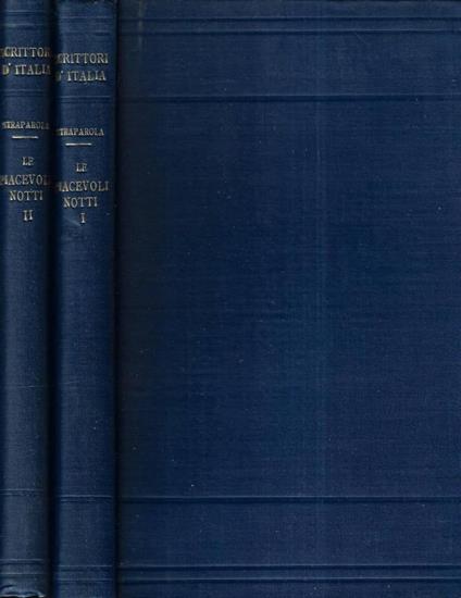 Le piacevoli notti Vol. I - II - copertina