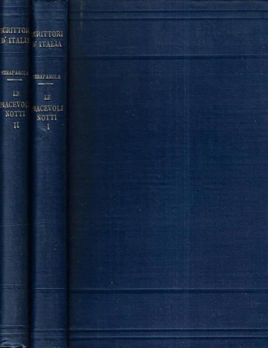 Le piacevoli notti Vol. I - II - copertina