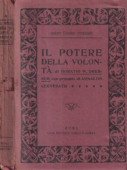 Il potere della volontà - copertina