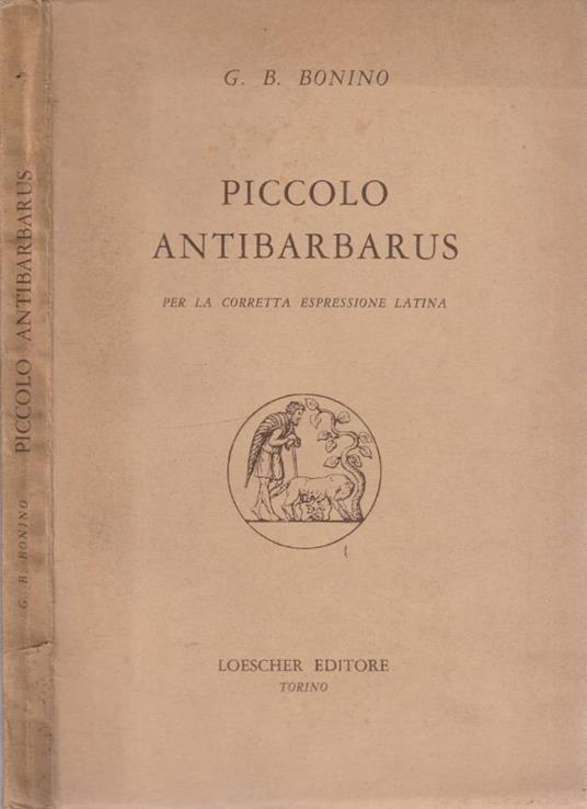 Piccolo antibarbarus - copertina