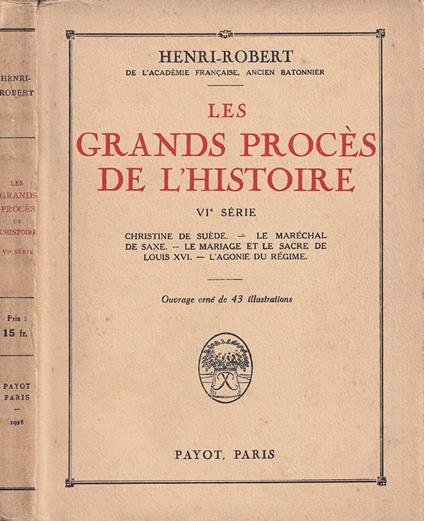 Les grande procès de l'histoire - copertina