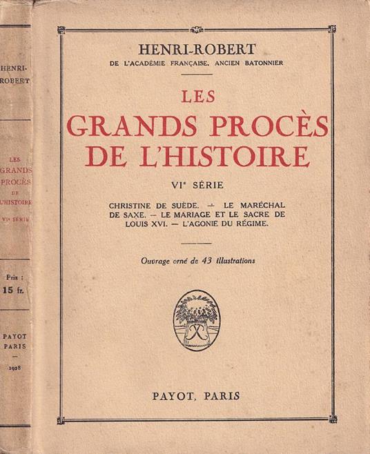 Les grande procès de l'histoire - copertina