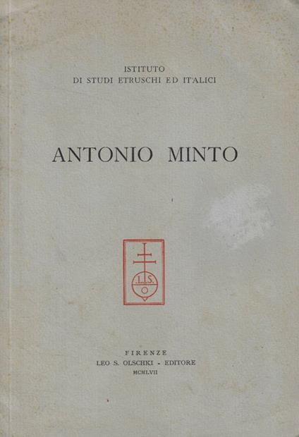 Antonio Minto - copertina