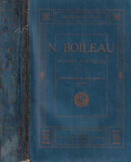 Oeuvres completes de Boileau vol. I-II - copertina
