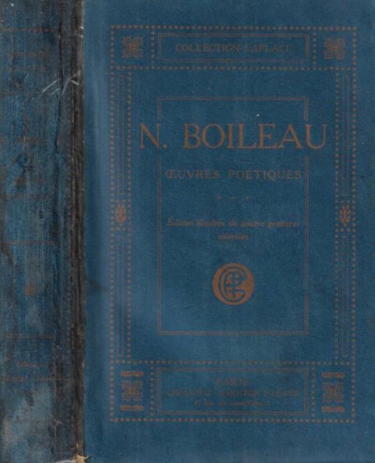 Oeuvres completes de Boileau vol. I-II - copertina