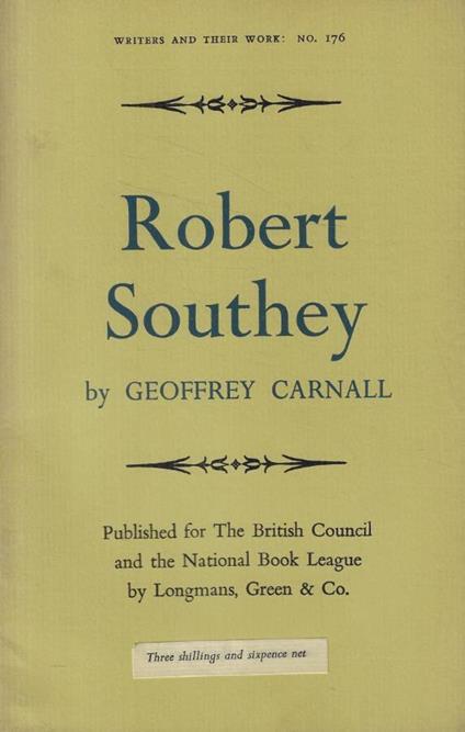 Robert Southey - copertina