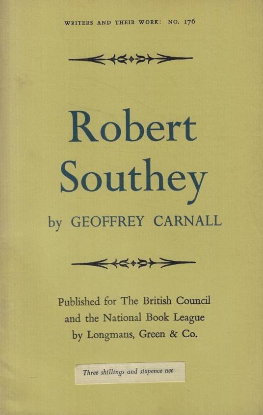 Robert Southey - copertina