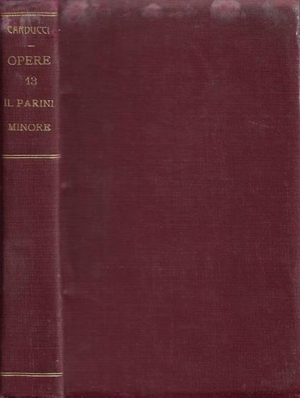 Studi su Giuseppe Parini - Giosuè Carducci - copertina