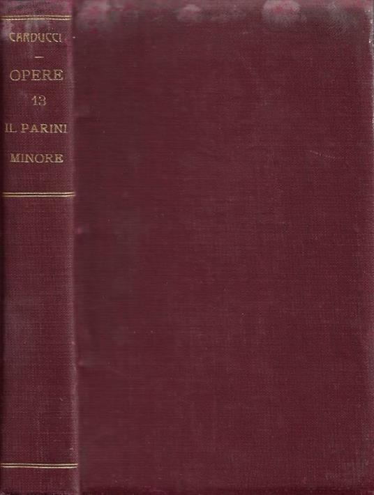 Studi su Giuseppe Parini - Giosuè Carducci - copertina