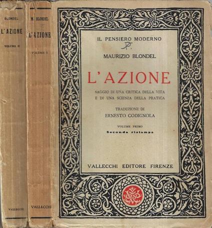 L' azione Vol. I - II - copertina