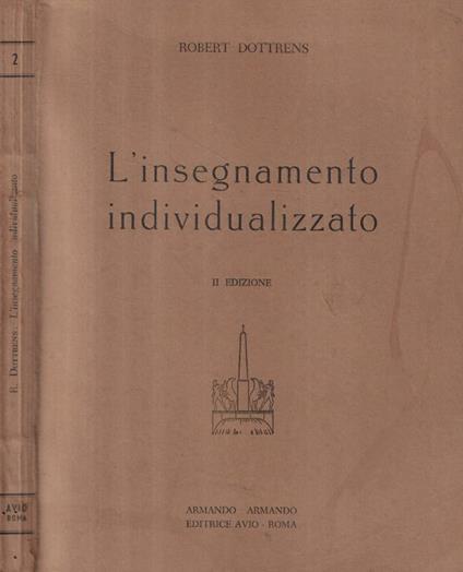 L'insegnamento individualizzato - Robert Dottrens - copertina