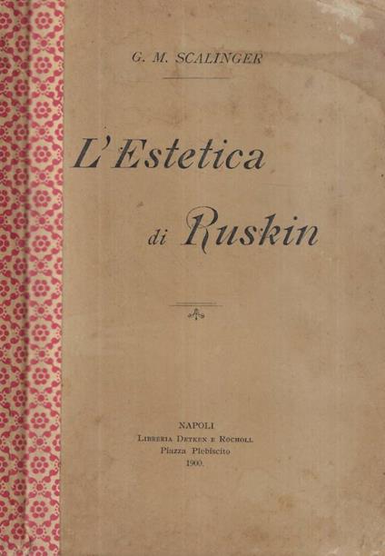 L'Estetica di Ruskin - copertina