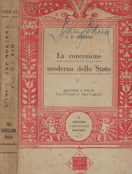 La concezione moderna dello Stato - copertina