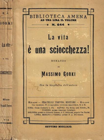 La vita è una sciocchezza! - copertina