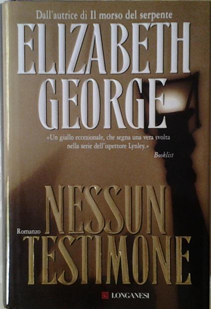Nessun Testimone - Elizabeth George - copertina