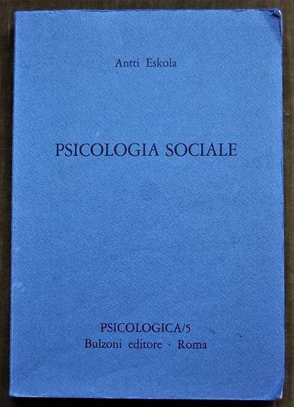 Psicologia Sociale - copertina