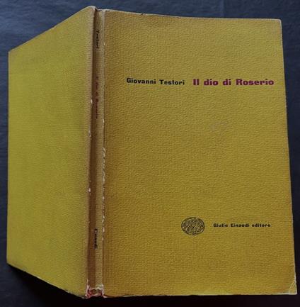 Il Dio Di Roserio - Giovanni Testori - copertina