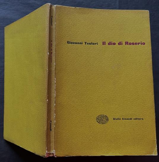 Il Dio Di Roserio - Giovanni Testori - copertina