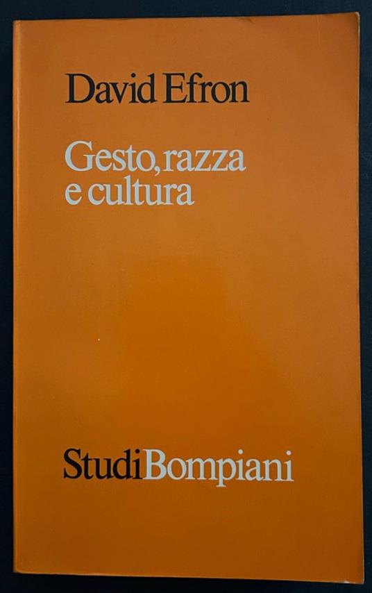 Gesto, Razza E Cultura - copertina