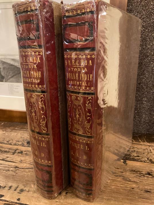 Storia delle Indie Orientali. Opera ornata delle Vedute delle principali Città e dei più cospicui Monumenti dell'India, dei Ritratti degli Uomini Celebri, e di Disegni delle più caratteristiche usanze. Premessavi la Descrizione Geografica dell' India - copertina