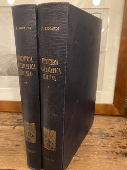 Biblioteca Matematica Italiana dalla origine della stampa ai primi anni del secolo XIX - Pietro Riccardi - copertina