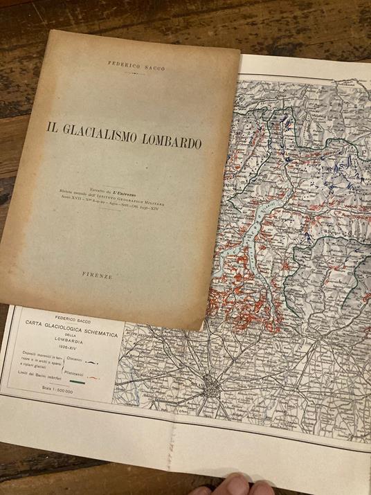 Il glacialismo lombardo - Federico Sacco - copertina