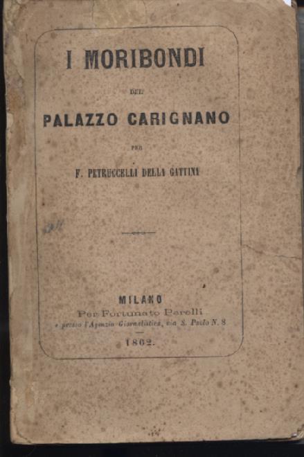 I moribondi del Palazzo Carignano - Ferdinando Petruccelli Della Gattina - copertina
