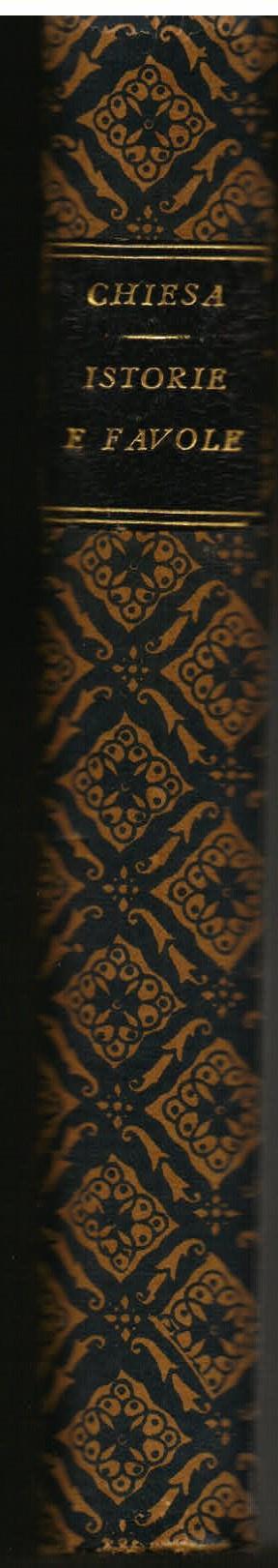 Istorie e Favole - Francesco Chiesa - copertina