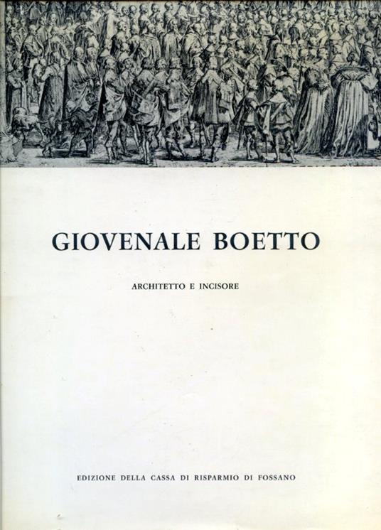 Giovenale Boetto architetto e incisore - copertina