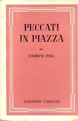 Peccati in piazza - Enrico Pea - copertina