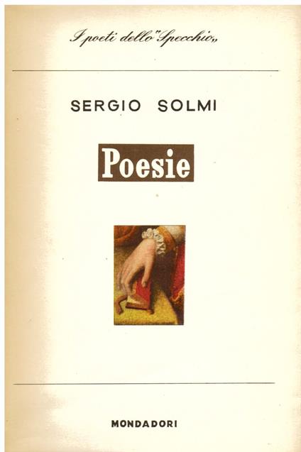 Poesie - Sergio Solmi - copertina