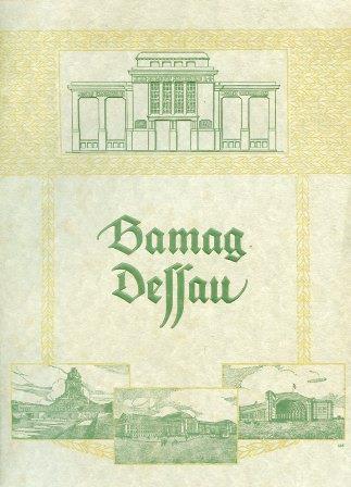 Bamag Dessau. Berlin Anhaltische Maschinenbau Actiengesellschaft Dessau - copertina