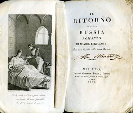 Il ritorno dalla Russia. Romanzo. Con una Novella dello stesso Autore - Davide Bertolotti - copertina