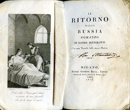 Il ritorno dalla Russia. Romanzo. Con una Novella dello stesso Autore - Davide Bertolotti - copertina