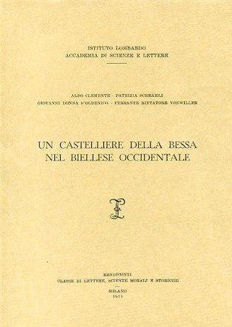 Un Castelliere della Bessa nel Biellese Occidentale - copertina