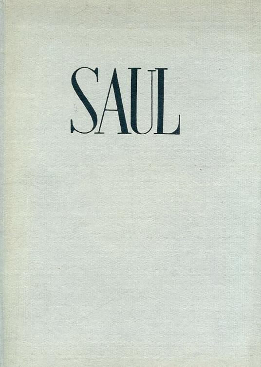 Saul. Tragedia in cinque atti con xilografie di Giuseppe Paolini - Alfieri Vittorio - copertina