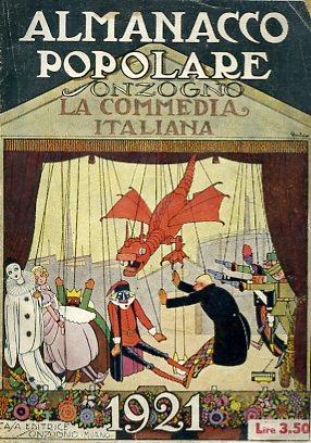 Almanacco Popolare Sonzogno 1921. La commedia italiana - Guido Vicenzoni - copertina
