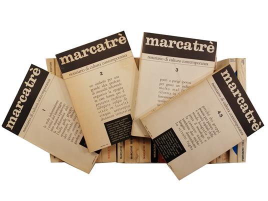 Marcatrè. Notiziario di cultura contemporanea. Numeri: 1- 57 [Novembre 1963 - Agosto 1970] - Eugenio Battisti - copertina