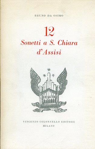 12 Sonetti a Santa Chiara d'Assisi - copertina