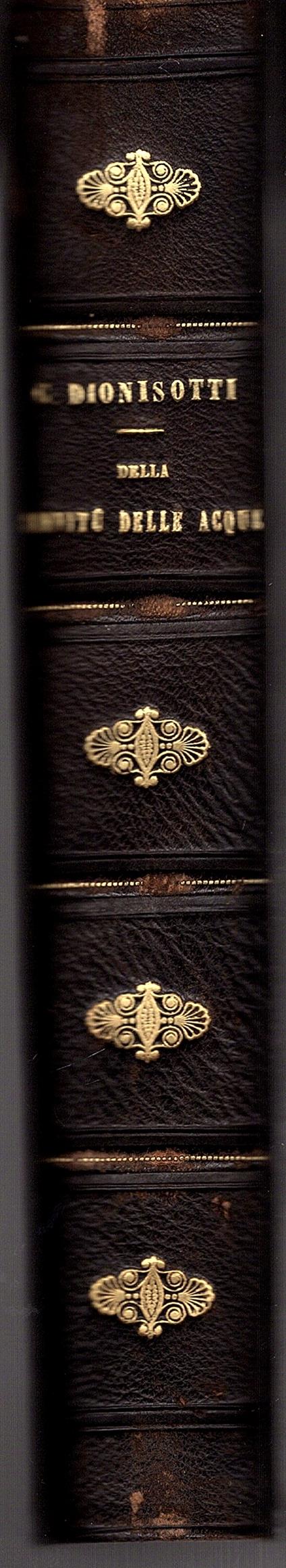 Sulla servitù delle acque secondo il Codice Civile Italiano - Carlo Dionisotti - copertina