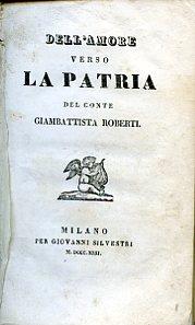 Dell'amore verso la patria - Giambattista Roberti - copertina