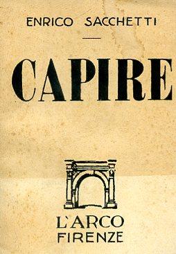 Capire - Enrico Sacchetti - copertina