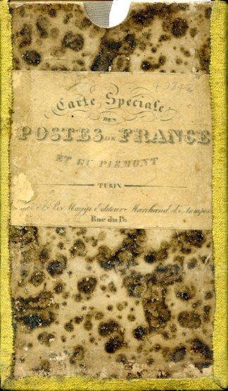 Carte spéciale des Postes de France et du Piémont indiquant les chemins de fer en activité et en construction - Adone Stucchi - copertina