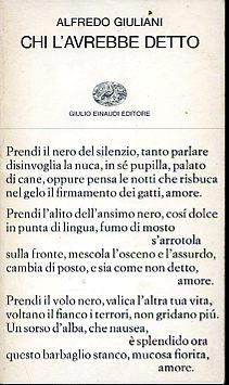 Chi l'avrebbe detto - Alfredo Giuliani - copertina