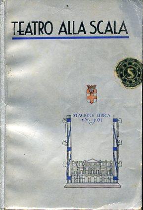 Teatro alla Scala. Programma ufficiale. Stagione dell'anno XV 1936 - 1937 - copertina